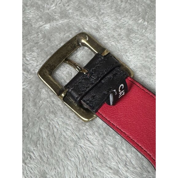 Kate Cate Western Style Calfskin Leather Belt With Fringe - Made In Italy - XS 2 main image 4